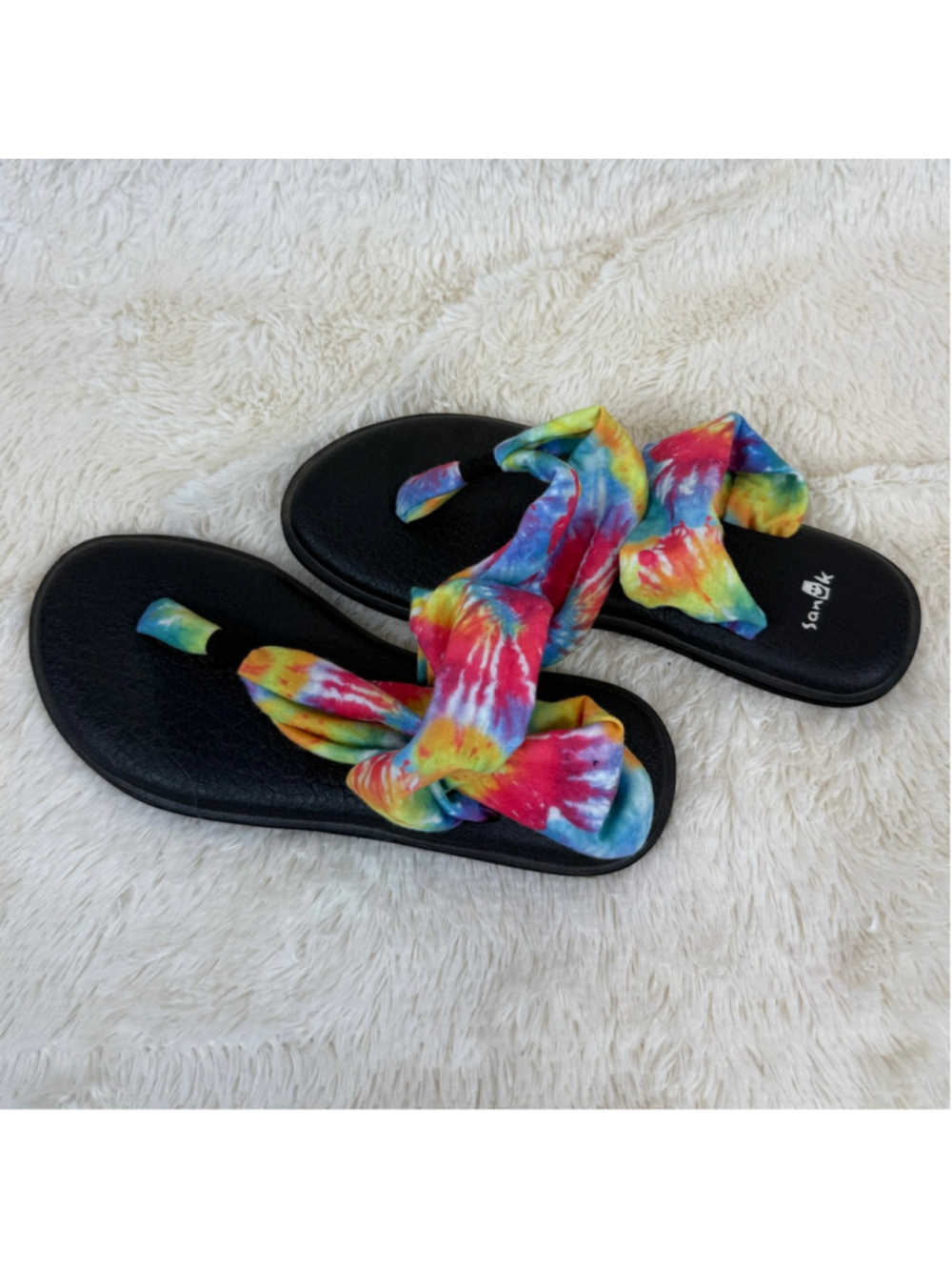 Sanuk Yoga Sling rainbow sandals-6